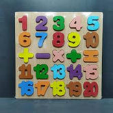 Numeric Puzzle Plate - Geometrical Signs