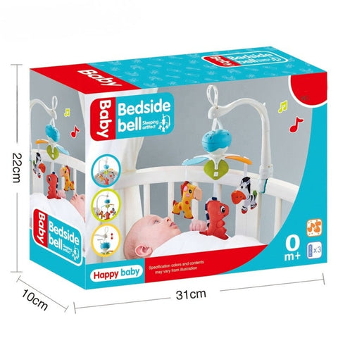 Electric Rotating Baby Crib Mobile – Musical Bedside Bell Toy for Soothing & Sleep