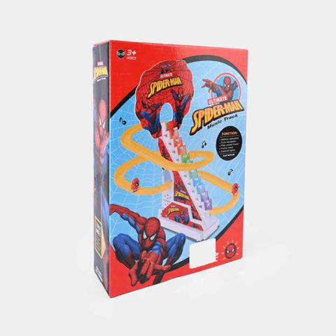 Spider-Man Climbing Stairs Toy with Music and Lights