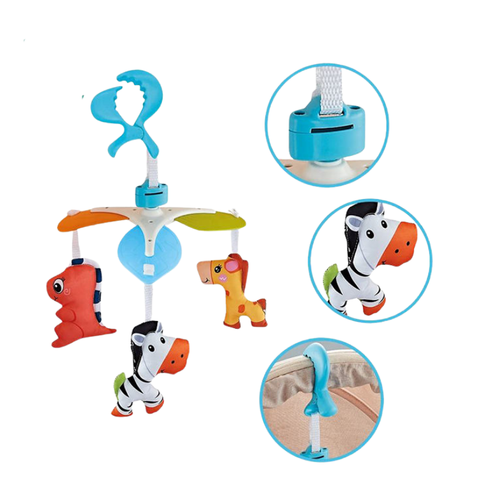 Electric Rotating Baby Crib Mobile – Musical Bedside Bell Toy for Soothing & Sleep