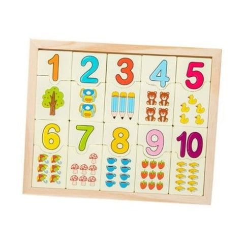 Wooden 1- 20 numbers board