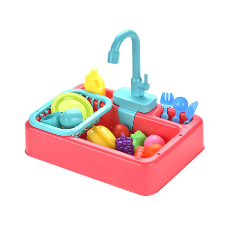 Hot Plastic Kids Kitchen Wash Dishes Vegetables Fruit