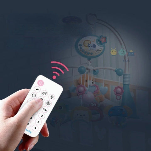 Multifunction Musical Baby Crib Mobile – Rotating Animal Bed Bell Toy for Newborns