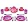 Barbie Tea Set for Kids, 16-Piece Pretend Playset with Teapot, Cups, Saucers, Plates & Cutlery, Ideal for Imaginative Tea-Time Fun, Pretend Play for Kinds
