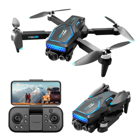 R/C DRONE DUAL CAMERA OBSTACLE AVOIDANCE BRUSH LESS FOLDABLE QUAD COPTER