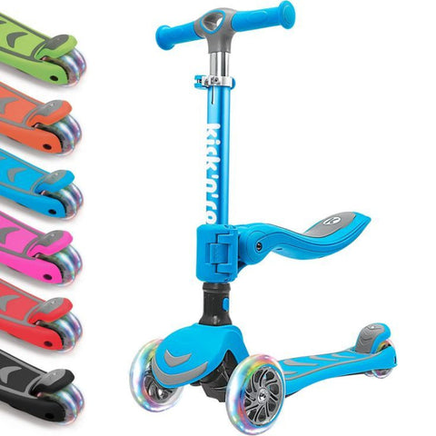 3 Wheels Kids Kick Scooter with Seat