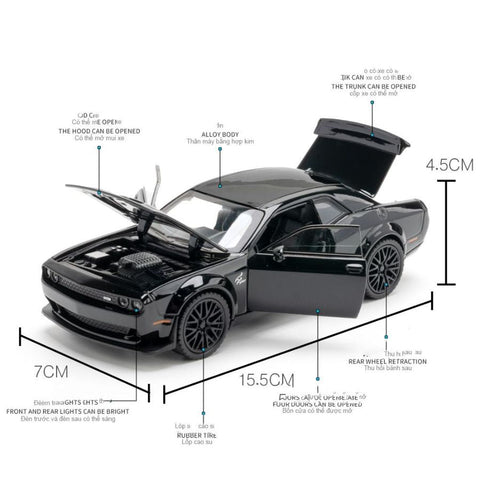 1:32 Dodge Challenger Die-Cast Alloy Model Car