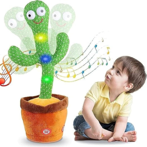 Rechargeable Dancing Cactus Toy with Songs Plush Funny Electronic Singing Dancing Cactus