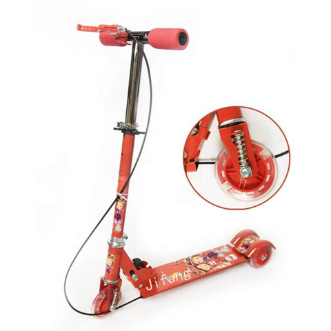 3‑Wheel Folding Kick Scooter with Hand Brake (Kids)