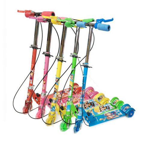 3‑Wheel Folding Kick Scooter with Hand Brake (Kids)