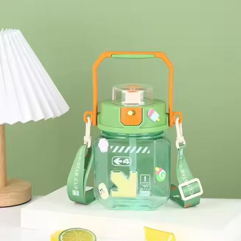 Cartoon Cube Sugar Plastic Water Bottle