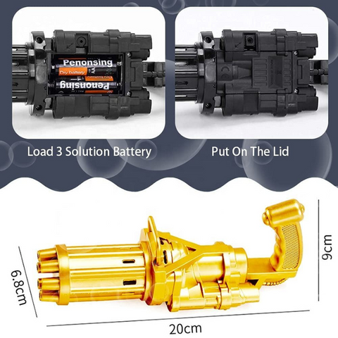 Gatling Bubble Gun