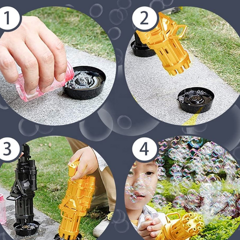 Gatling Bubble Gun