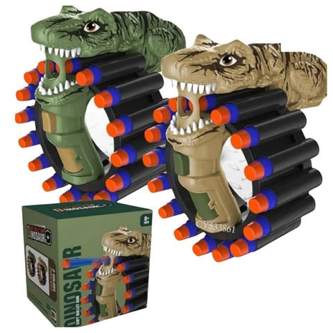 DINOSUA  R SHOOT  MENUAL  SOFT  BULLET  GUN  WITH 20  BULLET