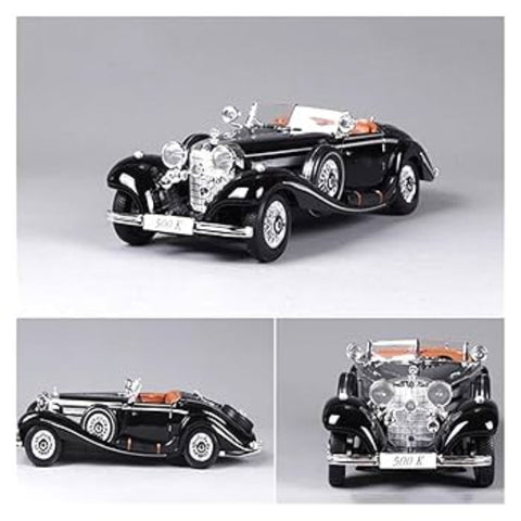 1:24 Mercedes-Benz 500K Classic Car Diecast Vintage Retro Classic Alloy Car Model