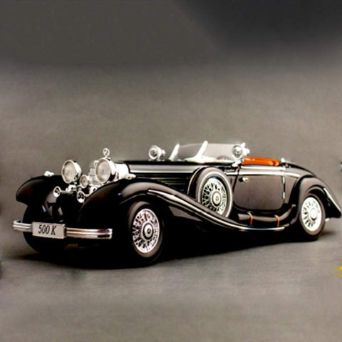 1:24 Mercedes-Benz 500K Classic Car Diecast Vintage Retro Classic Alloy Car Model