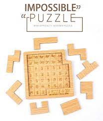 EDUCATIONAL and LEARNING Wooden Number Puzzle Game